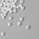 Beads for creativity plastic "Ball with rhinestones" white-silver set 20 grams 0.6x0.6x0.6 cm 104285