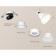 A set of built -in rotary lamp Ambrella Light, Techno, XM8101600, GX53, white sand, white matte