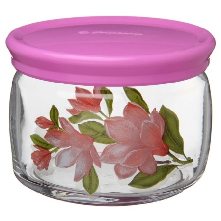 Bank for bulk products "Magnolia", 420 ml, color mix-3