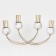 Climber metal, glass "plexus" for 4 candles 47 x 10 x 28 cm