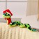 Soft toy "Snake", in the New Year's cap, 16 cm