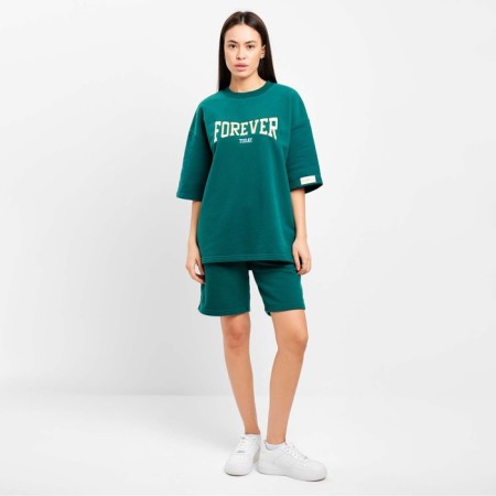 Women's costume with MIST OLD School shorts size 48, green color-1