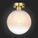 Ceiling lamp ST LUCE. SL1190.202.01. Cassius. 1x60 W, E27, 20x20x25.5 cm, golden color