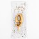 Candle for the cake digit "Golden", 5.5 cm, number "9"