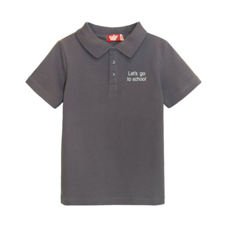Polo for the boy Let’s Go, height 146 cm, the color is dark gray
