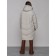 Coat insulated winter feminine, size 42, color light gray