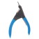 Claw-gallio delight, with a small hole, 25 cm, black and blue