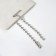 Ball metal chain (set of 100 pcs.), Color silver, 10 cm