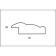 Frame for paintings (mirrors) 40 x 50 x 3.2 cm, plastic, daria, white