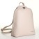 City backpack of artificial leather with lightning, beige color