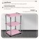 Cosmetological trolley, size 65 × 45 × 35 cm, pink color
