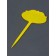 Garden signs for marking, curly, 15 cm, set 10 pcs., Plastic, yellow, Greengo