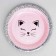A set of paper dishes is a disposable cat "