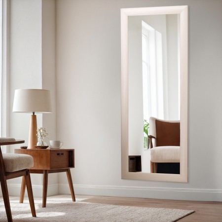 Wall mirror, dairy oak, 120x50 cm