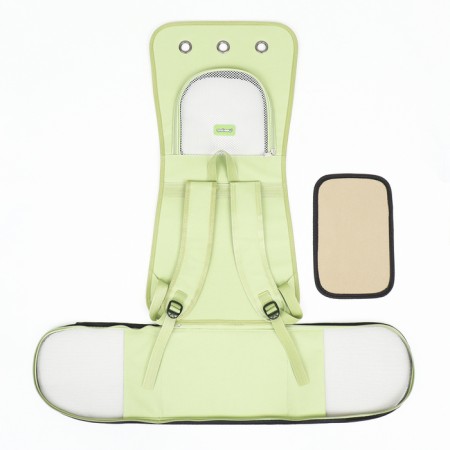 An animal-carrier backpack, 35 x 30 x 26 cm, green-11