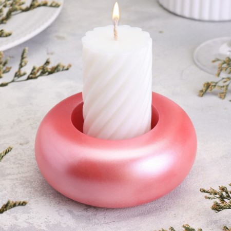 Complementation "Complete. Marble" from gypsum large, 11x5cm, pink