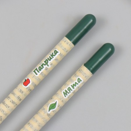 Growing gift pencils Mini "Mint and Paprika" set 2 pcs-4