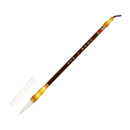 Round brush for calligraphy, goat, No. 2, wood handle, in blister