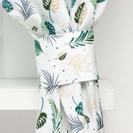 Curtains for the kitchen Ethel "Home Plants" 149x180 cm - 2 pcs, grabbing - 2 pcs, 80% HL, 20% PE-2
