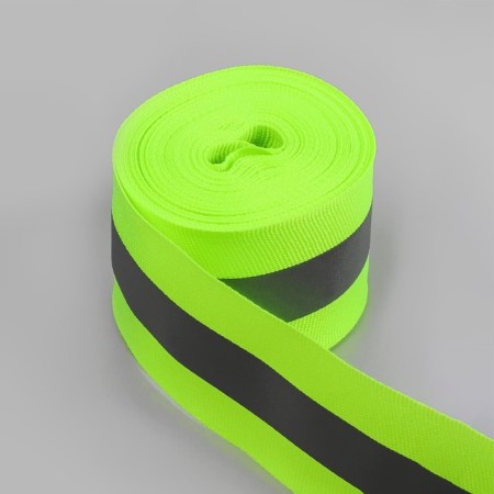 Reflective tape-strip, 40 mm, 5 ± 1 m, light green color-1