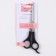 Hairdressers with emphasis, blade - 7 cm, black color