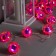 Garland “thread” 4.5 m with nozzles “Flower balls”, IP20, transparent thread, 15 LED, white glow, 220 V
