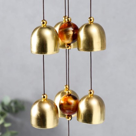 Wind Music Metal "Carp" mix 7 bells 46 cm-2