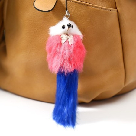 Fluffy on the pendant "Cutie" 4.5 x 4.5 x 12.5 cm, color mix
