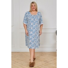 Women's dress, size 72, blue color