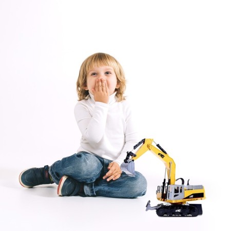 Excavator Radio -controlled "construction", movable bucket, with metal elements-7