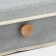 Organizer for storage with a lid LadOM "Francesca", 35 × 30 × 12 cm, the color of a gray-blue