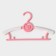 Hangers - clothes for clothes children's shares "Bear", 28 × 16 cm, 5 pcs, pink color
