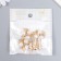 Decor for creativity Metal "3 pearls with leaves, rhinestones" set of 4 pcs 2.3x2.3 cm