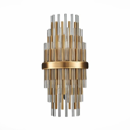 Sconces st. SL1628.301.02. TERAMO. 2x40 watts, E14, 20x43 cm, brass color-5