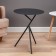 Coffee table "Moon" YS-8522, hardened glass 45x57 cm