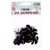 Glass eyes on a metal leg, set 34 pcs, d = 1 cm, black color