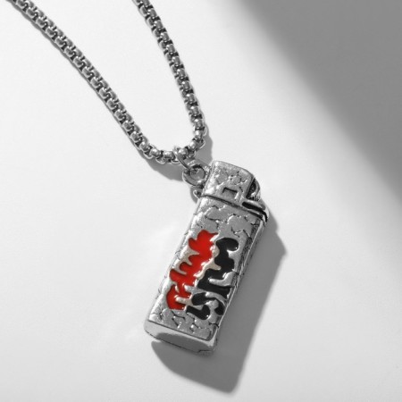 Pendant of the male "opener" lighter, color silver, 69 cm-1