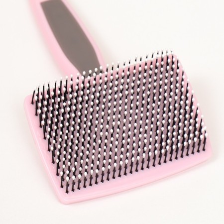 Pucoding Plastic soft with rounded teeth, medium, 9 x 15.5 cm, pink with black 96145-2
