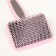 Pucoding Plastic soft with rounded teeth, medium, 9 x 15.5 cm, pink with black 96145
