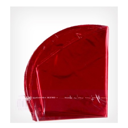 Foil ball 9 "Red", mini-heart, without a valve, a set of 5 pcs.-1