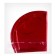Foil ball 9 "Red", mini-heart, without a valve, a set of 5 pcs.