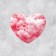 Valentine Postcard "Love", clouds, 7 x 6 cm