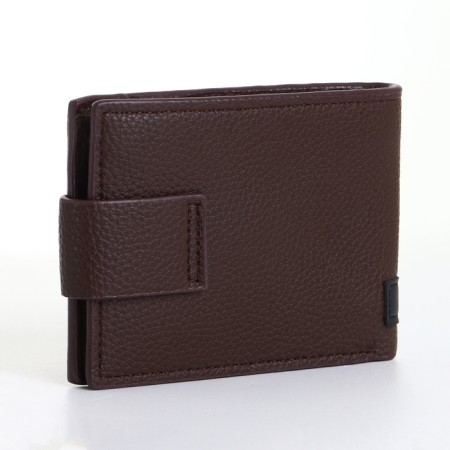 Male purse on a magnet, brown color-1