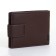 Male purse on a magnet, brown color