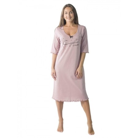 Night shirt "sweet dreams", size 44, pink color