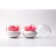 Container for storing cotton sticks Lotus, white/pink