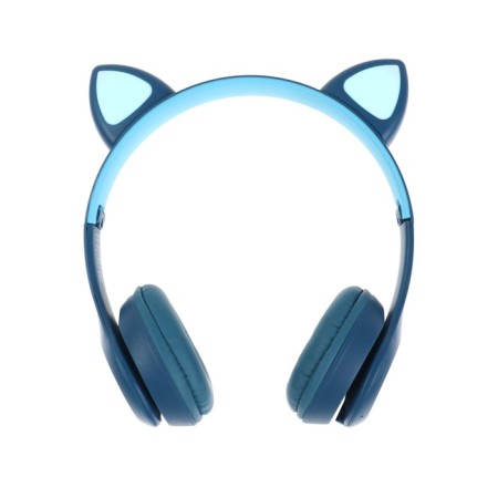 Headphones of Ergolux ElX-BTHP02-C06, wireless, overhead, microphone, 250mach, FM, blue-1