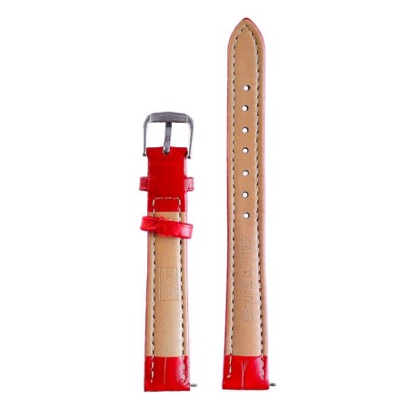Solomon watch strap, 18 mm, genuine leather, L-20 cm, red-2