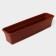 Balcony box for flowers, 80 cm, 16 l, terracotta color
