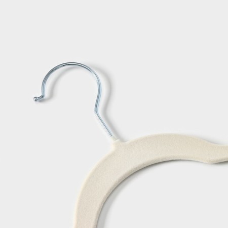 Hangers - shoulders for the clothes of the share, 42 × 22 cm, 5 pcs, white color-2